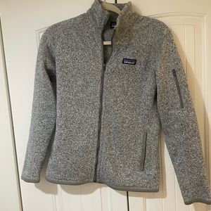 Women's Better Sweater® Fleece Jacket size small in heather grey